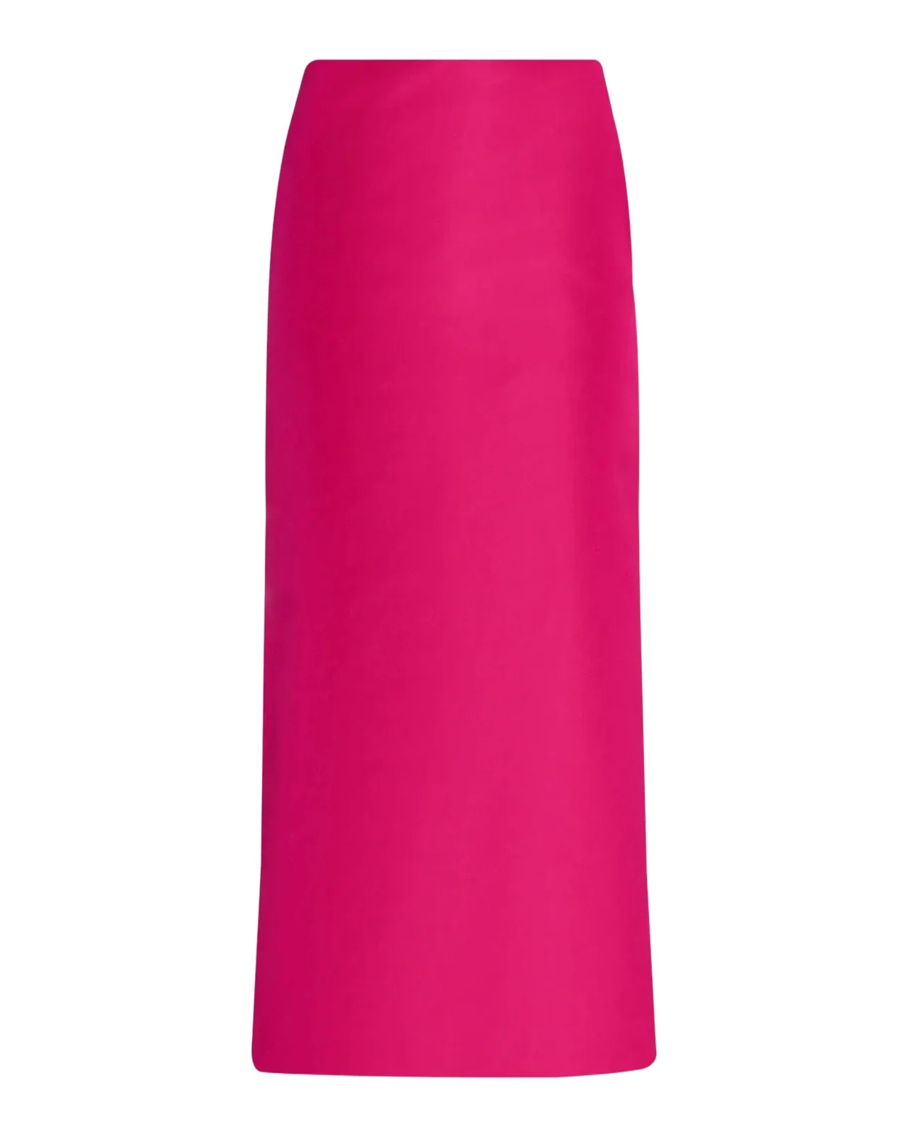 Valentino Garavani Pleated Bow Silk Satin Midi Skirt