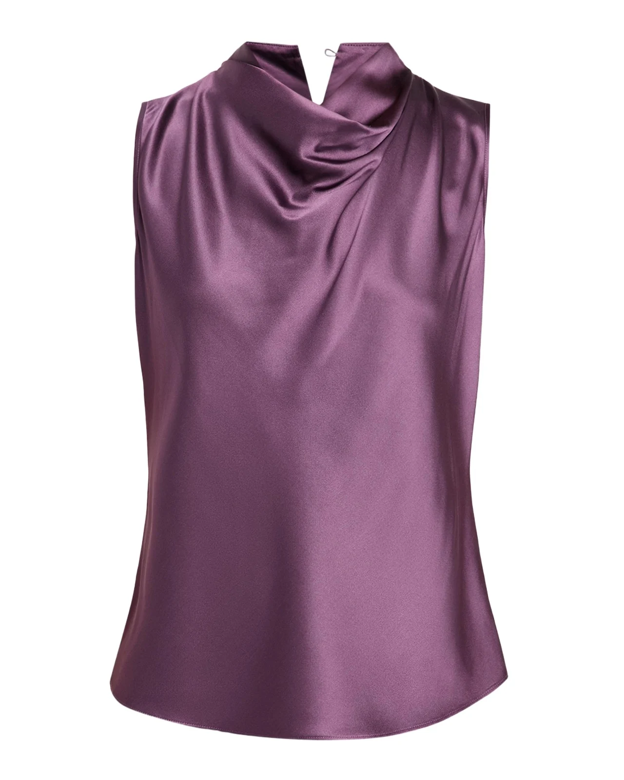 Veronica Beard Tam Silk-Blend Cowlneck Top