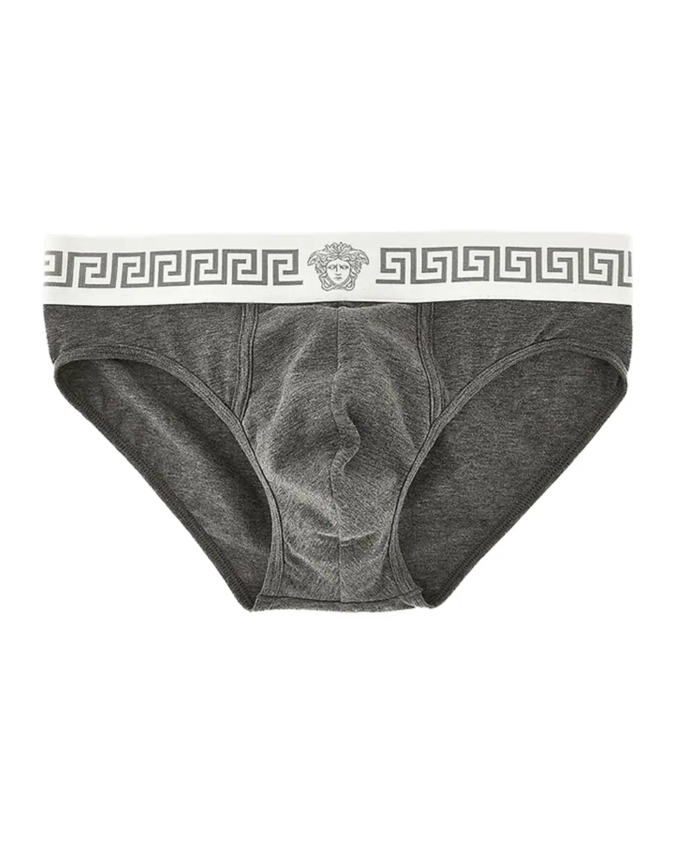 Versace Medusa Head Greco-Trim Jersey Brief | Thumbnail 2 Versace Medusa Head Greco-Trim Jersey Brief | Thumbnail 2