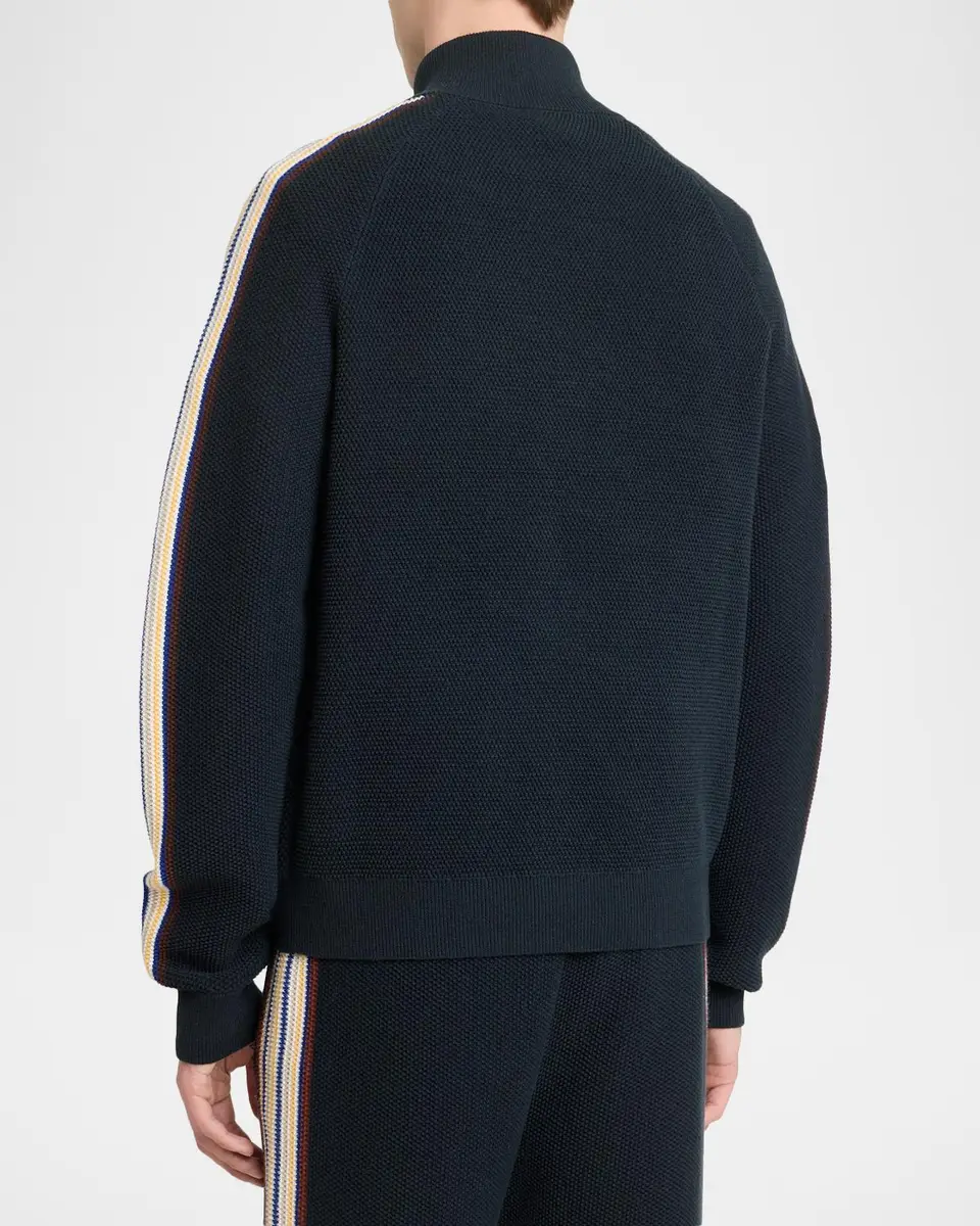 Casablanca Men's Cafe Culture Wool Track Jacket | Thumbnail 3 Casablanca Men's Cafe Culture Wool Track Jacket | Thumbnail 3