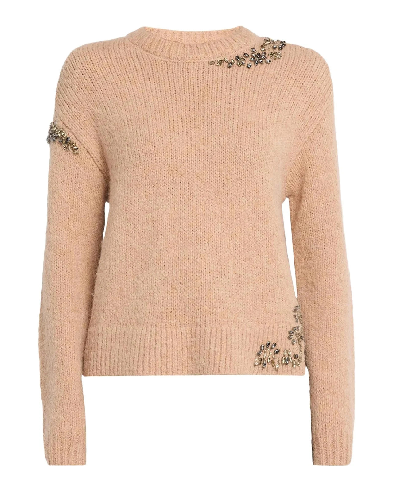 Crystal Lace Crewneck Sweater Crystal Lace Crewneck Sweater