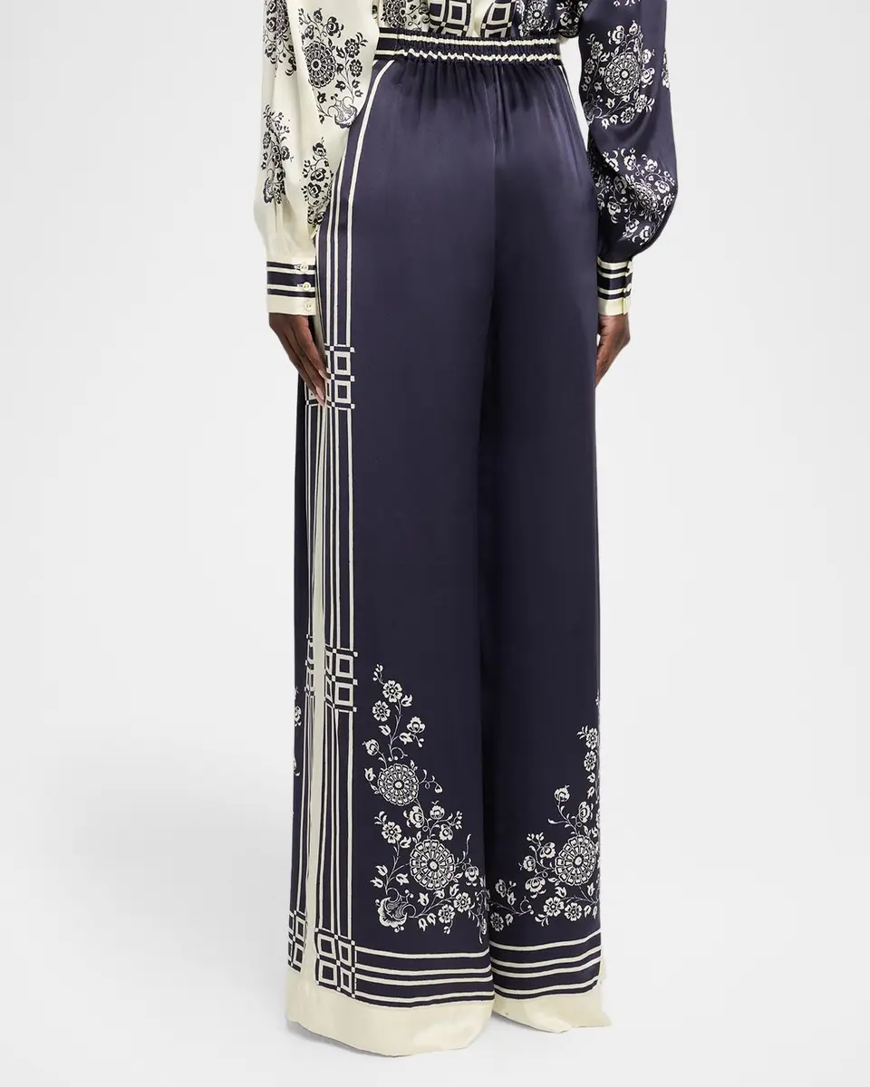 ALÉMAIS Banderra Silk Wide-Leg Pants | Thumbnail 3 ALÉMAIS Banderra Silk Wide-Leg Pants | Thumbnail 3