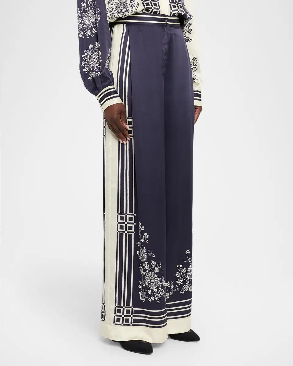 ALÉMAIS Banderra Silk Wide-Leg Pants | Thumbnail 4 ALÉMAIS Banderra Silk Wide-Leg Pants | Thumbnail 4