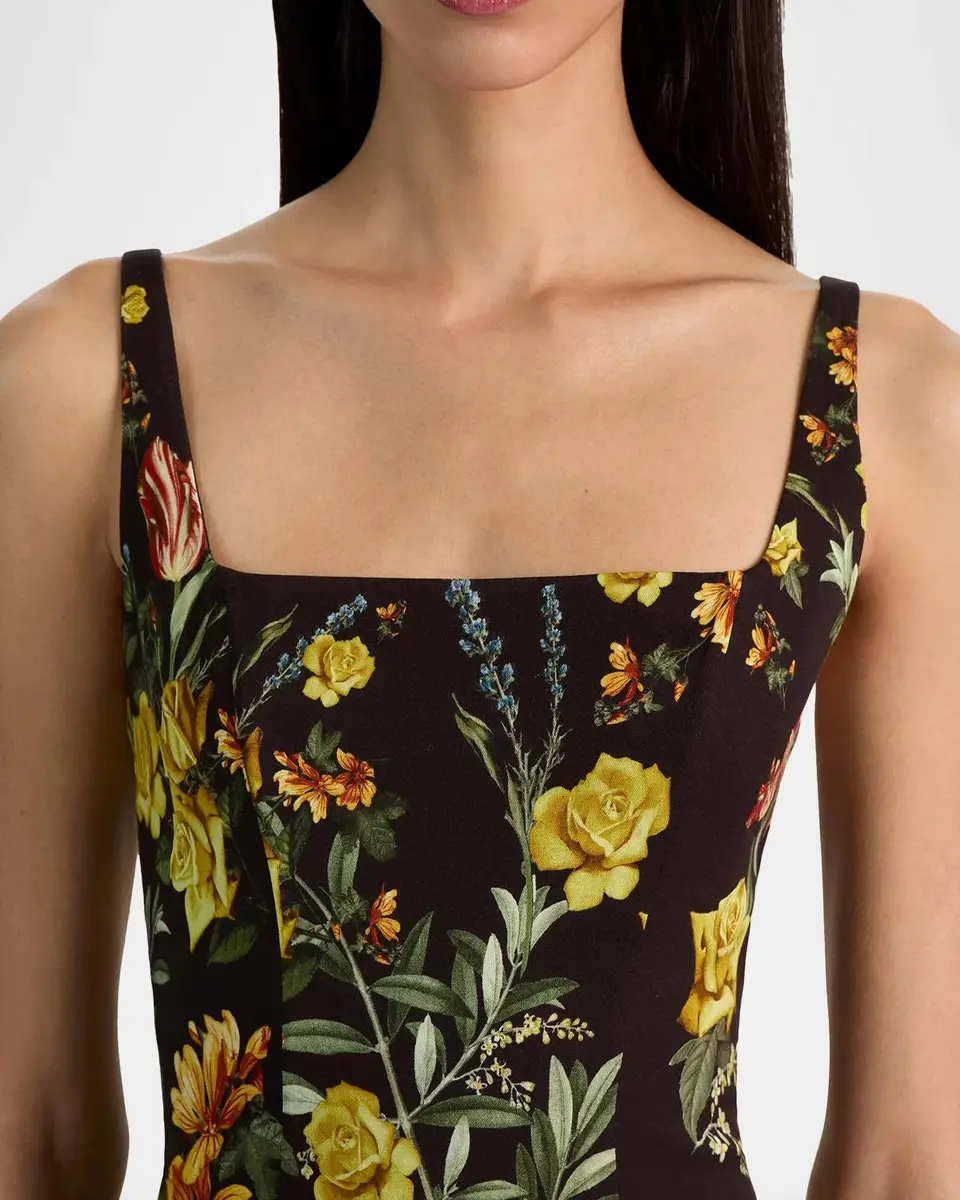 Alice + Olivia Julia Floral Print Mini Dress | Thumbnail 5
