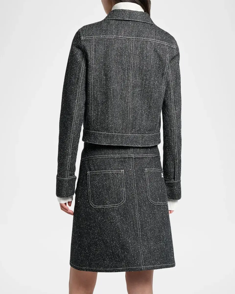 Courrèges Denim Tweed Jacket | Thumbnail 3 Courrèges Denim Tweed Jacket | Thumbnail 3
