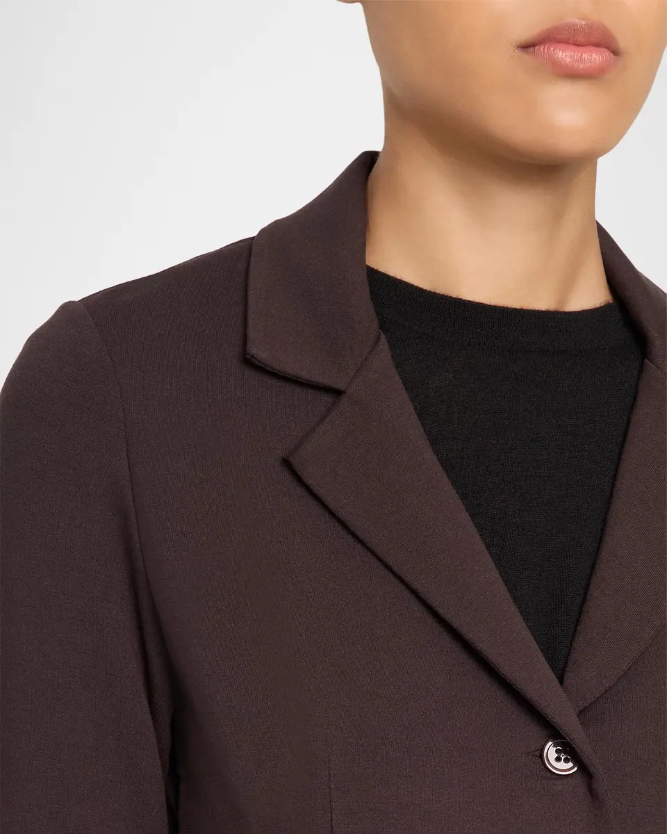 MAJESTIC FILATURES Single-Breasted French Terry Blazer | Thumbnail 5
