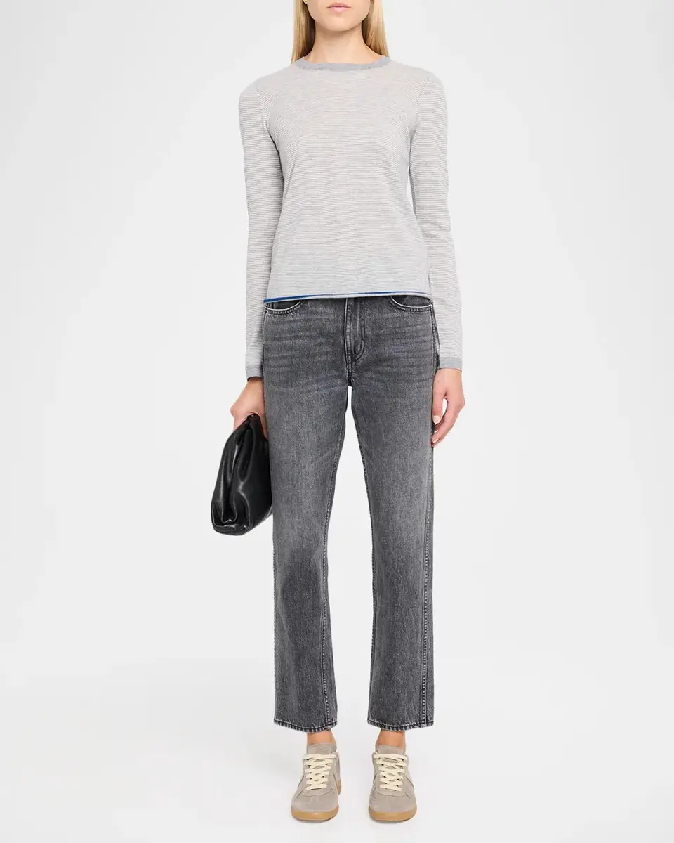 MAJESTIC FILATURES Cashmere Striped Knit Sweater | Thumbnail 2 MAJESTIC FILATURES Cashmere Striped Knit Sweater | Thumbnail 2