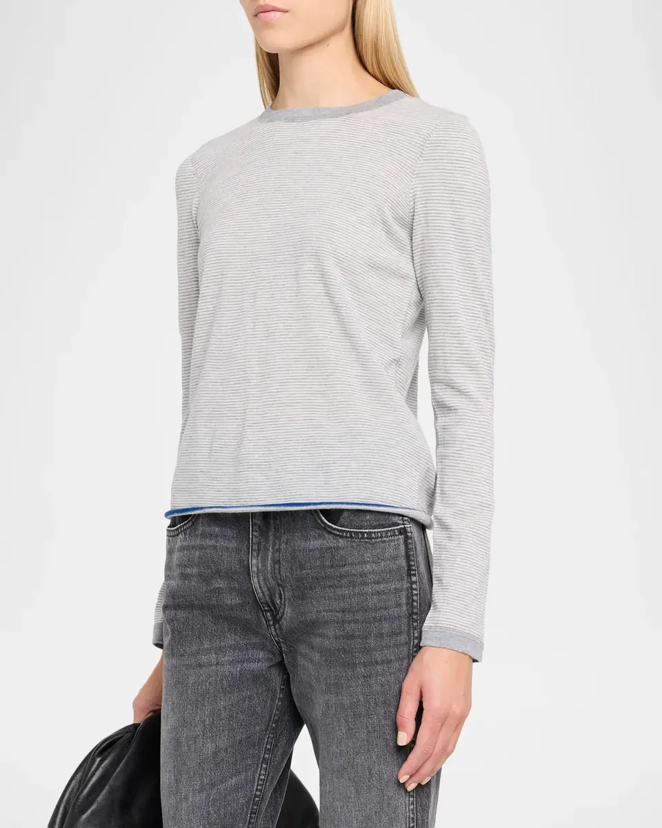 MAJESTIC FILATURES Cashmere Striped Knit Sweater | Thumbnail 4 MAJESTIC FILATURES Cashmere Striped Knit Sweater | Thumbnail 4