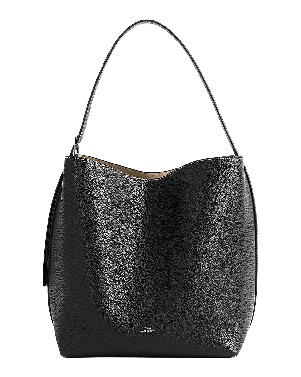 TOTEME Medium Belted Grain Leather Tote