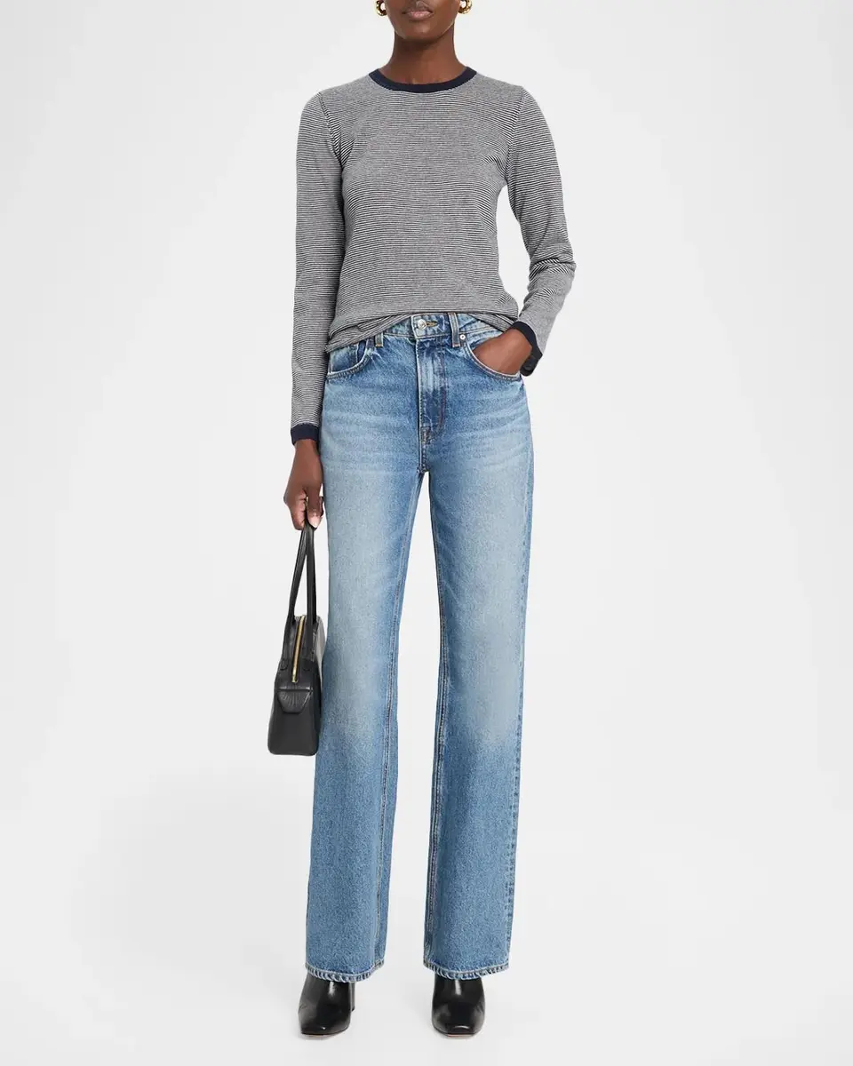 MAJESTIC FILATURES Cashmere Striped Knit Sweater | Thumbnail 2