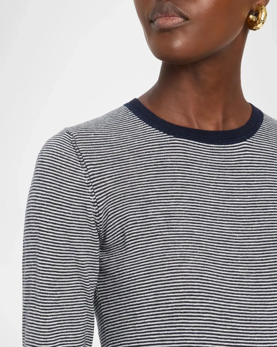 MAJESTIC FILATURES Cashmere Striped Knit Sweater | Thumbnail 5