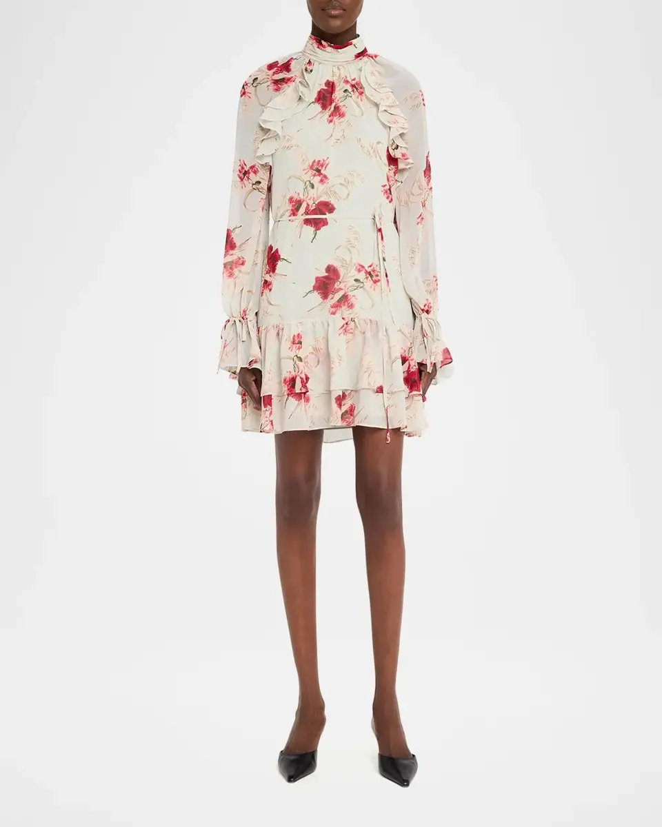 Cinq à Sept Sylvia Wilted Poppy Mini Dress | Thumbnail 2 Cinq à Sept Sylvia Wilted Poppy Mini Dress | Thumbnail 2