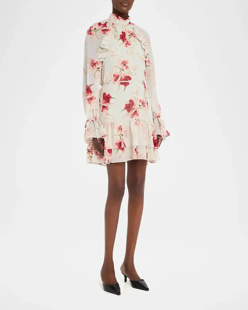 Cinq à Sept Sylvia Wilted Poppy Mini Dress | Thumbnail 4 Cinq à Sept Sylvia Wilted Poppy Mini Dress | Thumbnail 4
