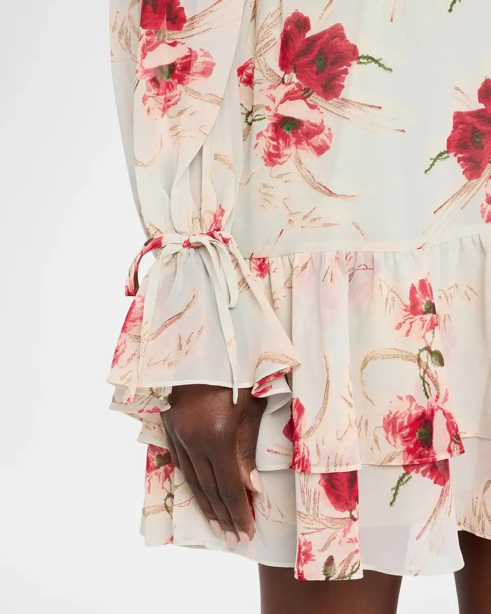 Cinq à Sept Sylvia Wilted Poppy Mini Dress | Thumbnail 5 Cinq à Sept Sylvia Wilted Poppy Mini Dress | Thumbnail 5