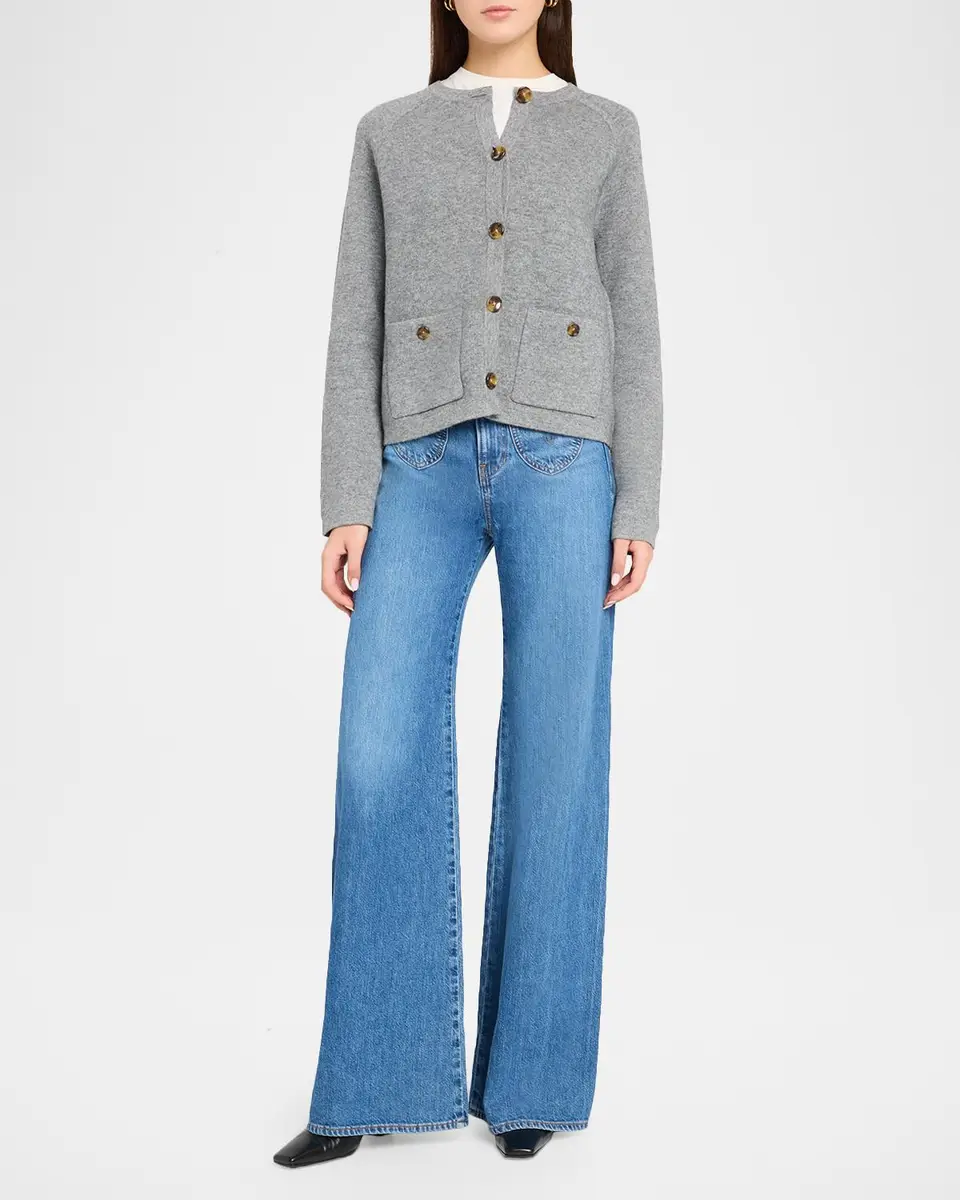 Veronica Beard Elwood Merino Wool-Cashmere Cardigan | Thumbnail 2 Veronica Beard Elwood Merino Wool-Cashmere Cardigan | Thumbnail 2