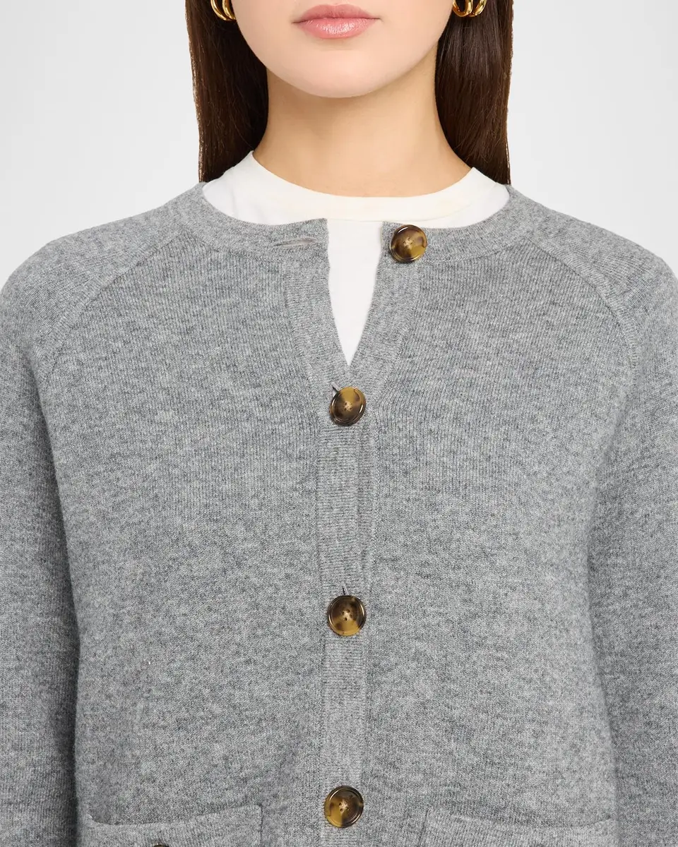 Veronica Beard Elwood Merino Wool-Cashmere Cardigan | Thumbnail 5 Veronica Beard Elwood Merino Wool-Cashmere Cardigan | Thumbnail 5