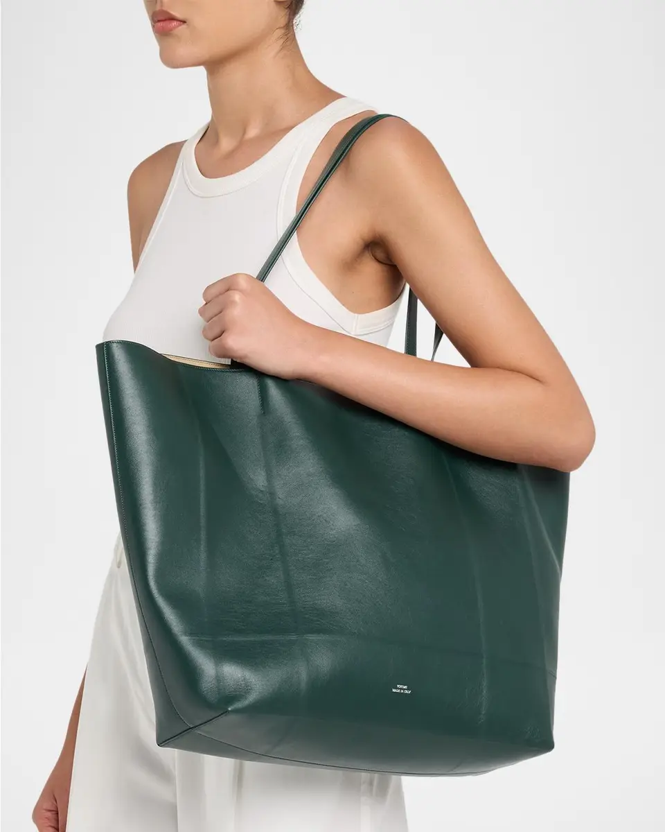 TOTEME Roam Creased Leather Tote Bag | Thumbnail 2 TOTEME Roam Creased Leather Tote Bag | Thumbnail 2