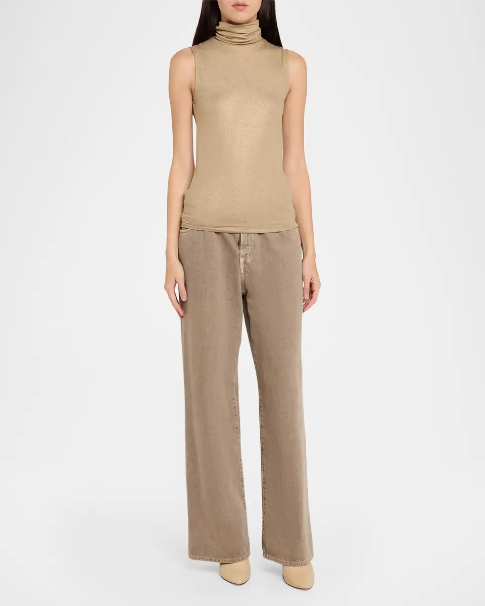 MAJESTIC FILATURES Soft Touch Shimmer Turtleneck Tank | Thumbnail 2 MAJESTIC FILATURES Soft Touch Shimmer Turtleneck Tank | Thumbnail 2