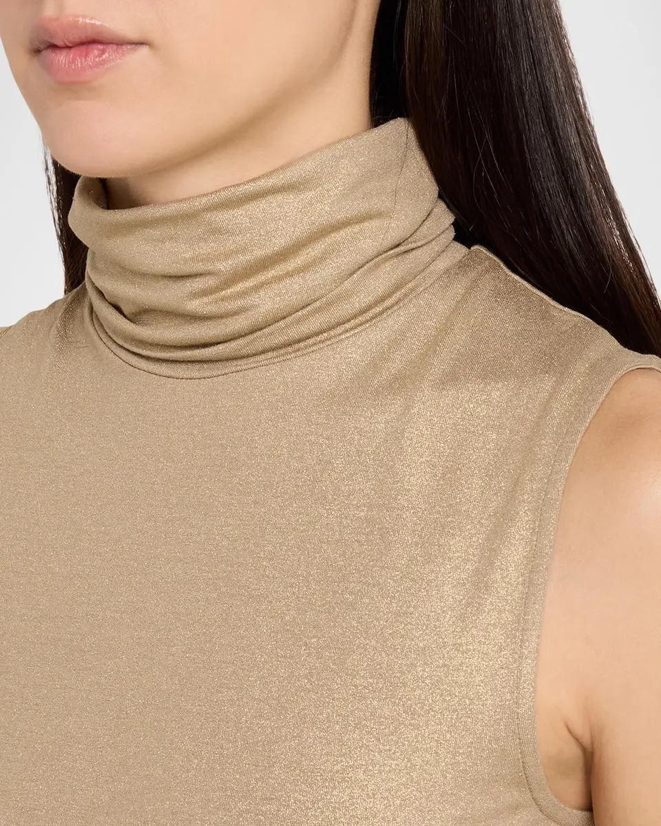 MAJESTIC FILATURES Soft Touch Shimmer Turtleneck Tank | Thumbnail 5 MAJESTIC FILATURES Soft Touch Shimmer Turtleneck Tank | Thumbnail 5
