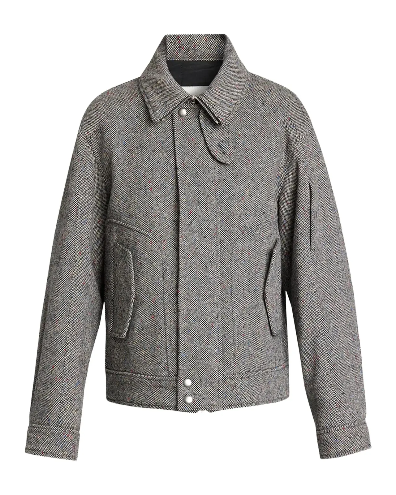 Men's Tweed Wool Full-Zip Jacket Men's Tweed Wool Full-Zip Jacket
