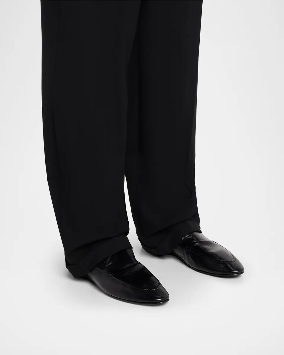 Saint Laurent Men's YSL Leather Collapsible-Heel Loafers | Thumbnail 2 Saint Laurent Men's YSL Leather Collapsible-Heel Loafers | Thumbnail 2