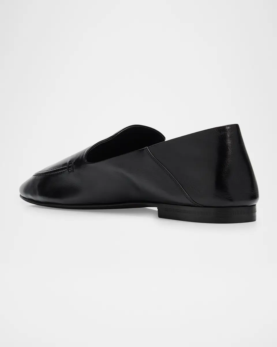 Saint Laurent Men's YSL Leather Collapsible-Heel Loafers | Thumbnail 4 Saint Laurent Men's YSL Leather Collapsible-Heel Loafers | Thumbnail 4