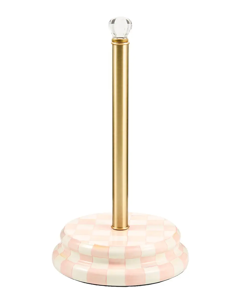 MacKenzie-Childs Rosy Check Paper Towel Holder | Thumbnail 3 MacKenzie-Childs Rosy Check Paper Towel Holder | Thumbnail 3