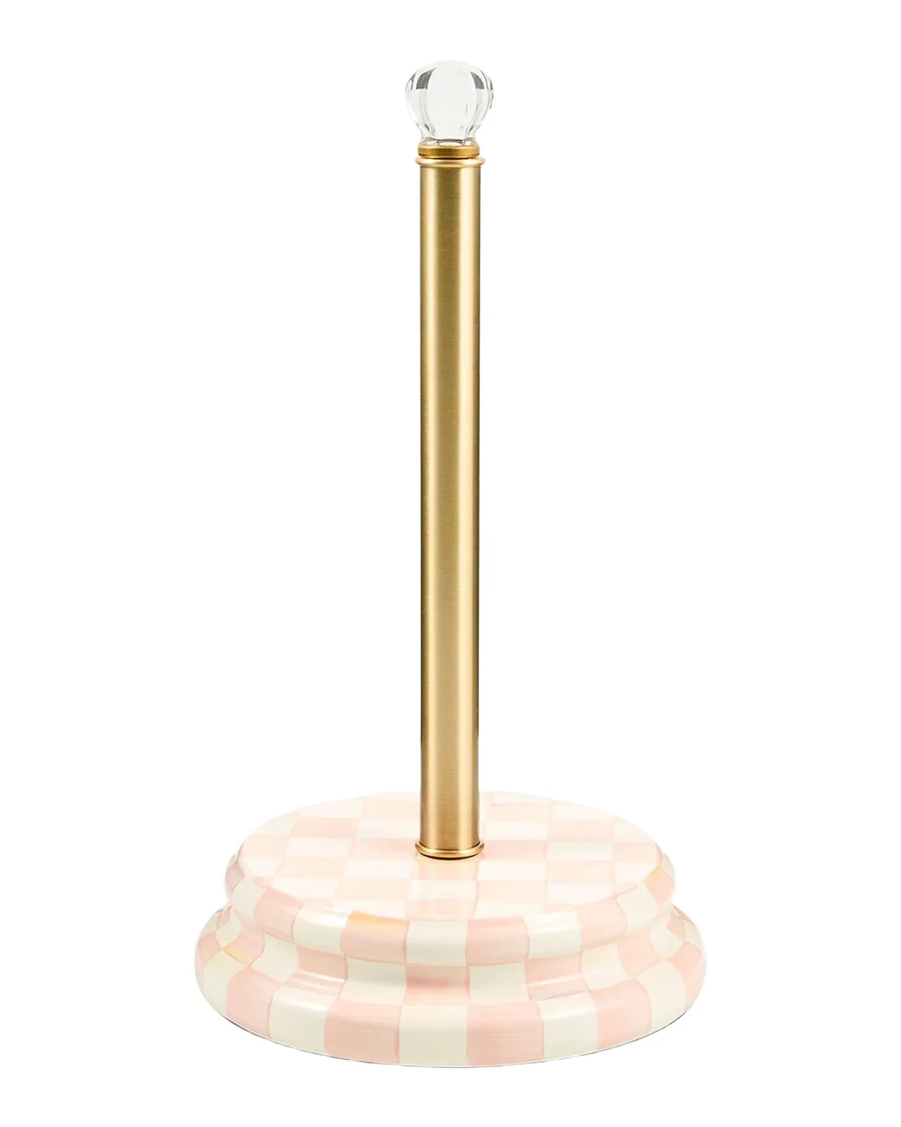 MacKenzie-Childs Rosy Check Paper Towel Holder