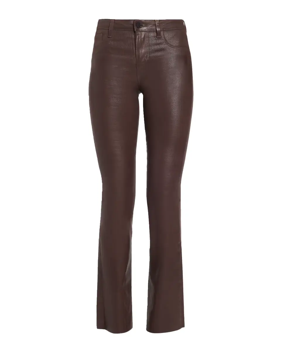 L'Agence Ruth High-Rise Coated Straight Raw Hem Jeans | Thumbnail 5 L'Agence Ruth High-Rise Coated Straight Raw Hem Jeans | Thumbnail 5