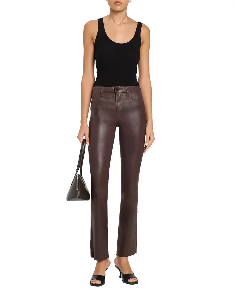 L'Agence Ruth High-Rise Coated Straight Raw Hem Jeans | Thumbnail 6 L'Agence Ruth High-Rise Coated Straight Raw Hem Jeans | Thumbnail 6