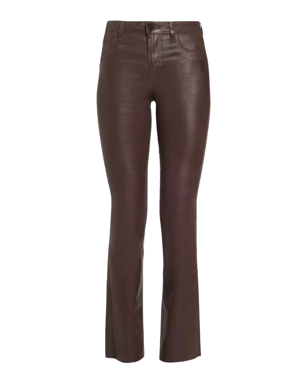 Ruth High-Rise Coated Straight Raw Hem Jeans Ruth High-Rise Coated Straight Raw Hem Jeans