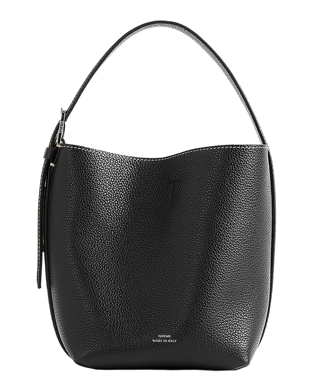 TOTEME Small Belted Grain Leather Tote
