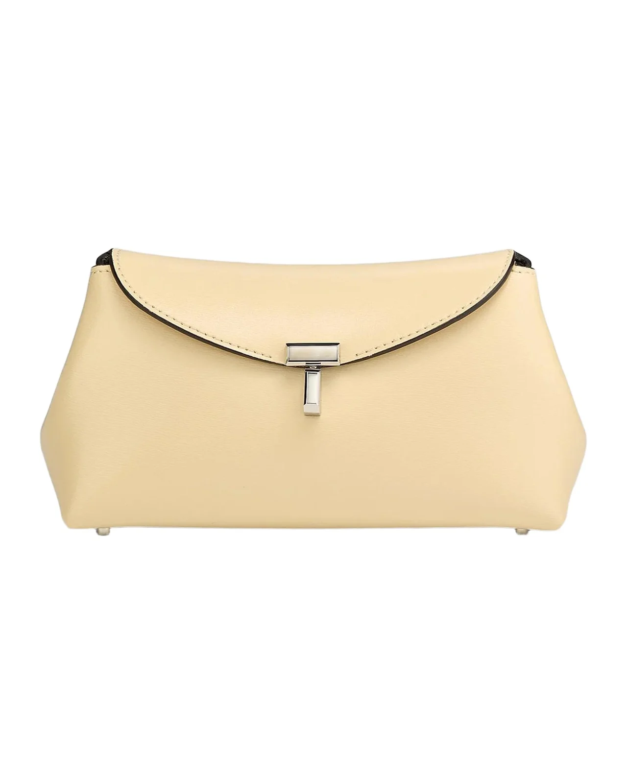 TOTEME T-Lock Mini Leather Clutch Bag