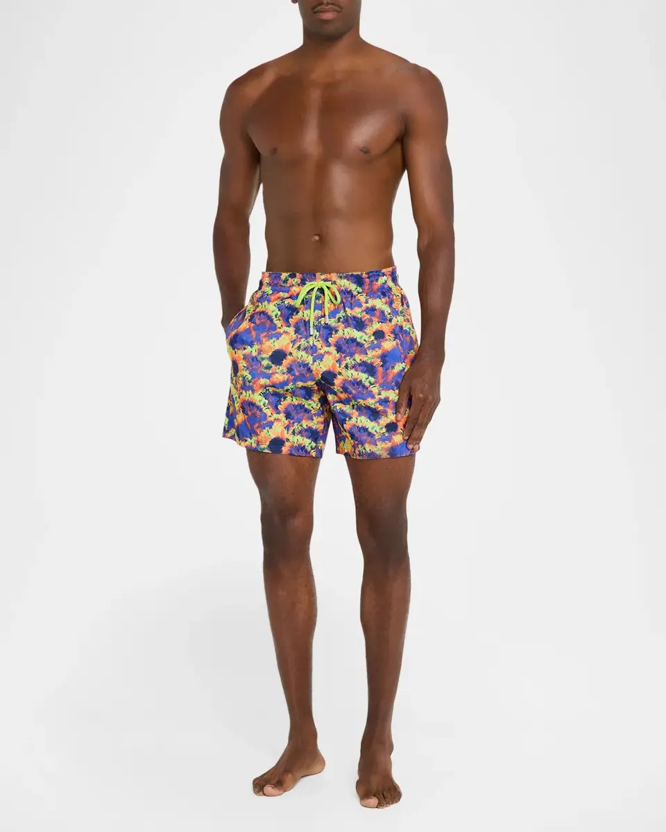 Vilebrequin Men's Sunflowers Packable Swim Shorts | Thumbnail 2