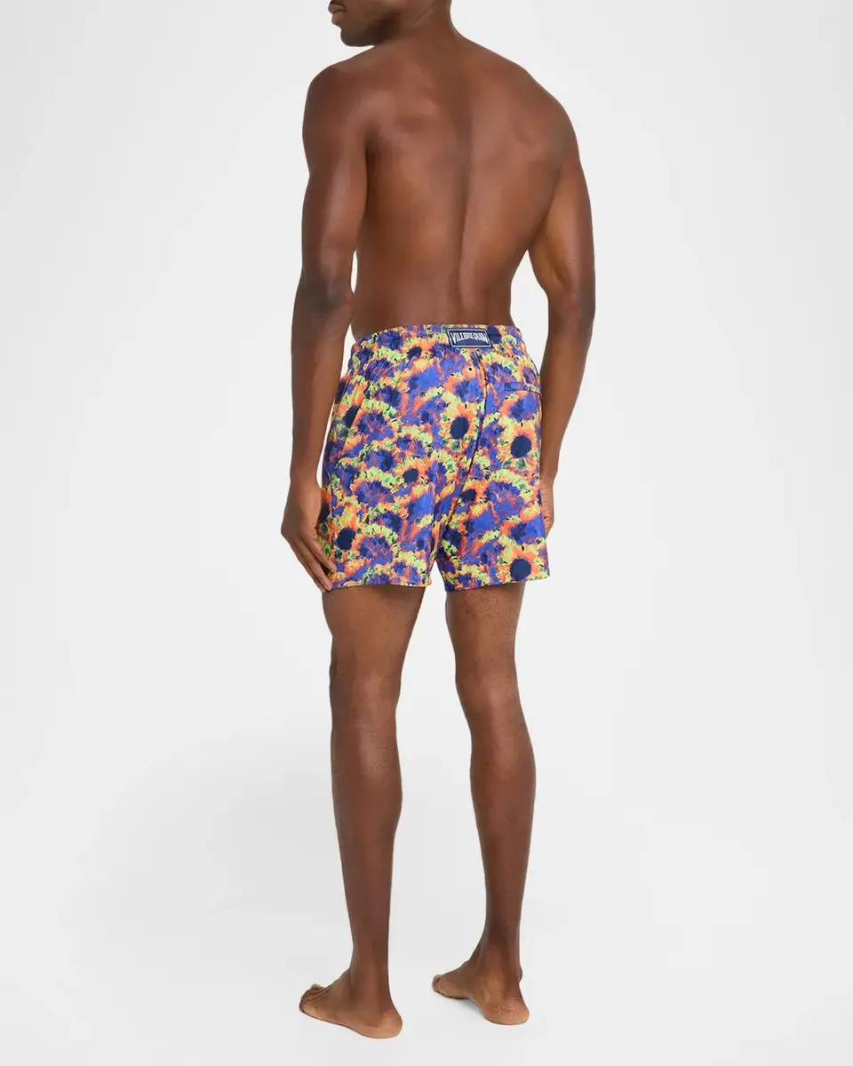 Vilebrequin Men's Sunflowers Packable Swim Shorts | Thumbnail 3
