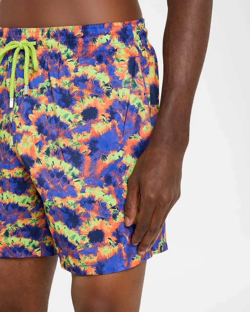 Vilebrequin Men's Sunflowers Packable Swim Shorts | Thumbnail 4