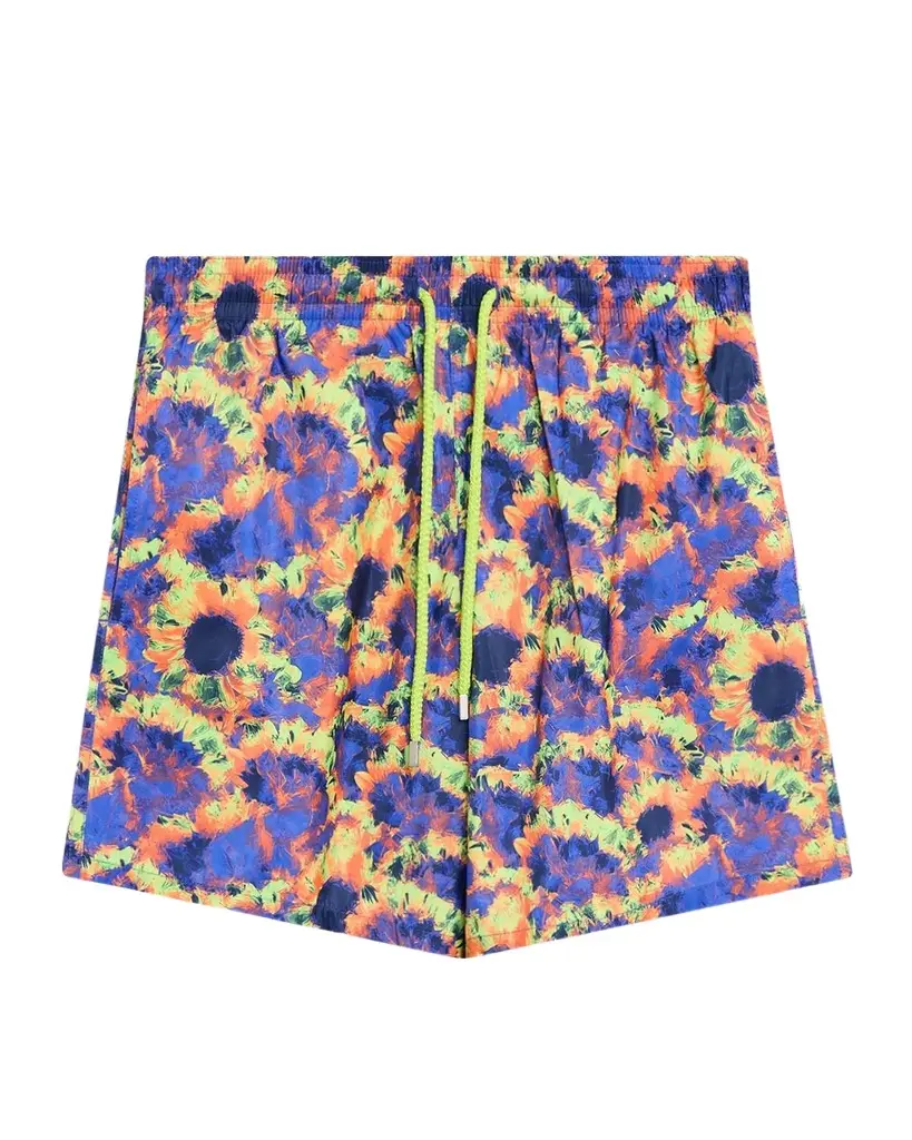 Vilebrequin Men's Sunflowers Packable Swim Shorts