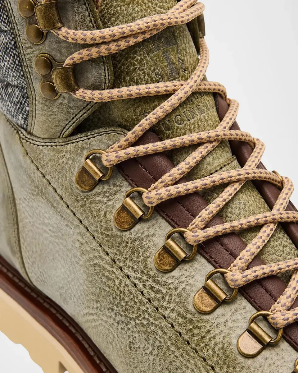 Brunello Cucinelli Men's Leather Lug-Sole Ankle Boots | Thumbnail 5 Brunello Cucinelli Men's Leather Lug-Sole Ankle Boots | Thumbnail 5