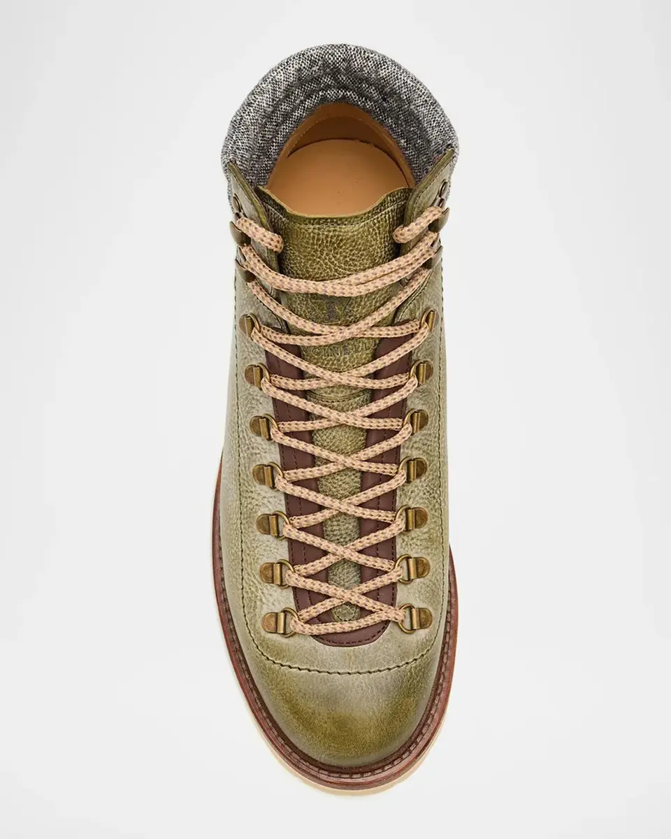 Brunello Cucinelli Men's Leather Lug-Sole Ankle Boots | Thumbnail 6 Brunello Cucinelli Men's Leather Lug-Sole Ankle Boots | Thumbnail 6