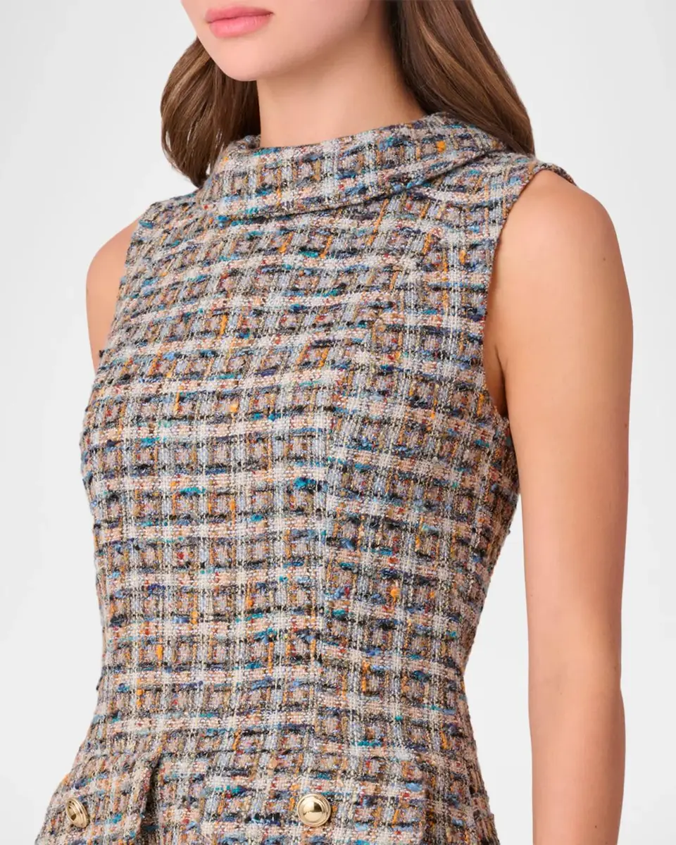 Shoshanna Charlotte Shimmer Tweed Mini Dress | Thumbnail 4 Shoshanna Charlotte Shimmer Tweed Mini Dress | Thumbnail 4