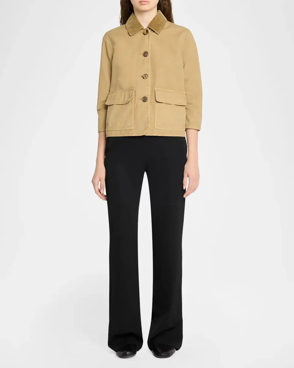 The Row Benka Cotton Shrunken Barn Jacket | Thumbnail 2 The Row Benka Cotton Shrunken Barn Jacket | Thumbnail 2