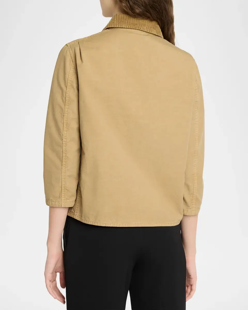 The Row Benka Cotton Shrunken Barn Jacket | Thumbnail 3 The Row Benka Cotton Shrunken Barn Jacket | Thumbnail 3