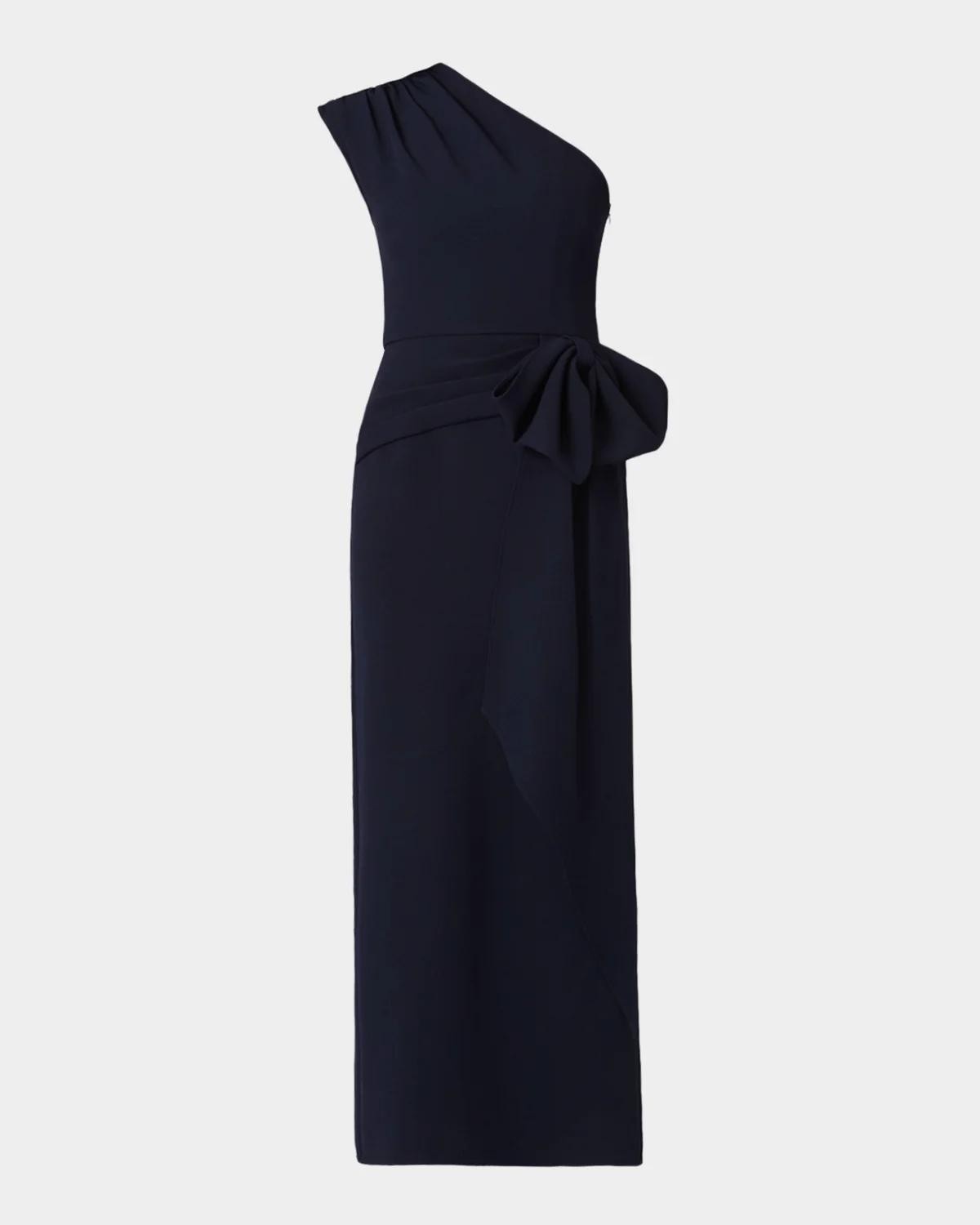 Shoshanna Ansley Draped One-Shoulder Maxi Dress