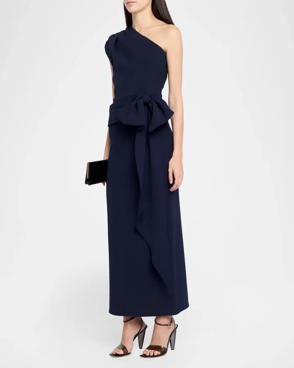 Shoshanna Ansley Draped One-Shoulder Maxi Dress | Thumbnail 4 Shoshanna Ansley Draped One-Shoulder Maxi Dress | Thumbnail 4