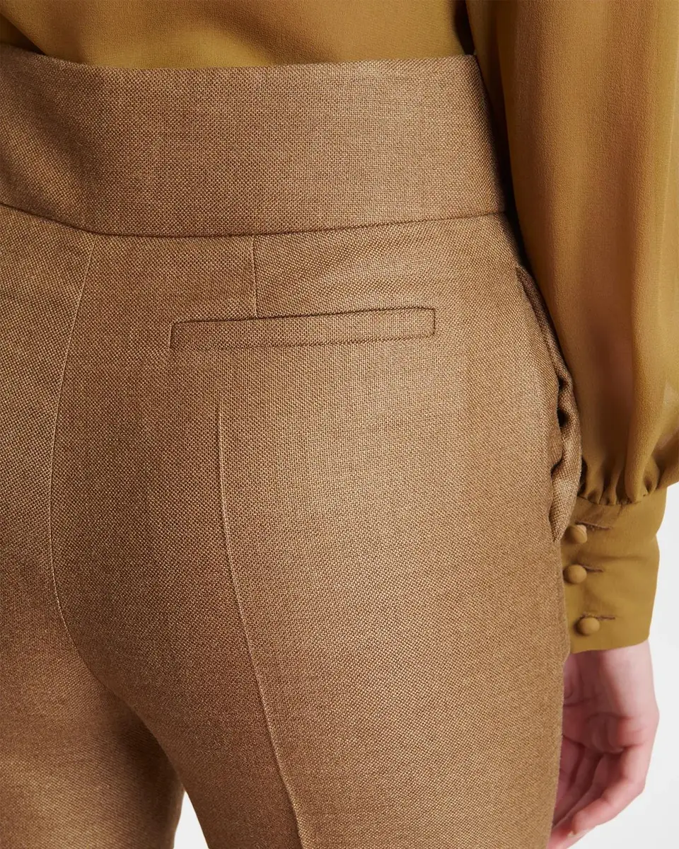 Valentino Garavani High Rise Wool-Silk Straight-Leg Trousers | Thumbnail 5 Valentino Garavani High Rise Wool-Silk Straight-Leg Trousers | Thumbnail 5