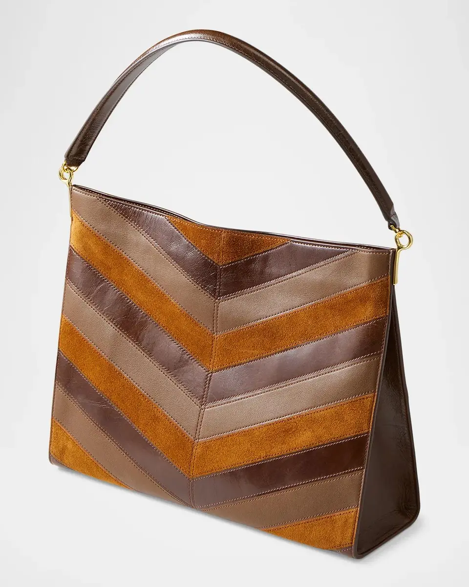 Veronica Beard Vida Chevron Suede Shoulder Bag | Thumbnail 2 Veronica Beard Vida Chevron Suede Shoulder Bag | Thumbnail 2