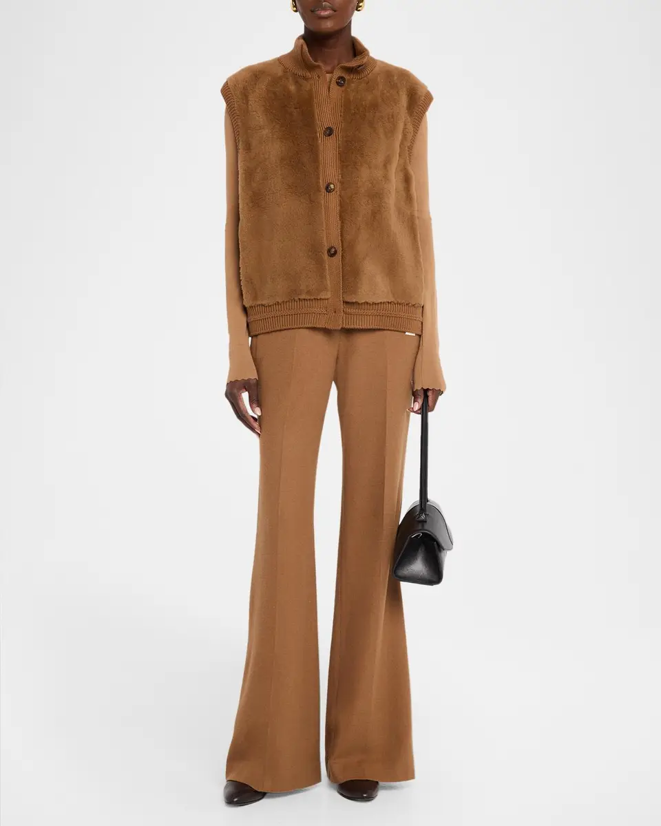 Lafayette 148 New York Button-Front Shearling Vest | Thumbnail 2 Lafayette 148 New York Button-Front Shearling Vest | Thumbnail 2