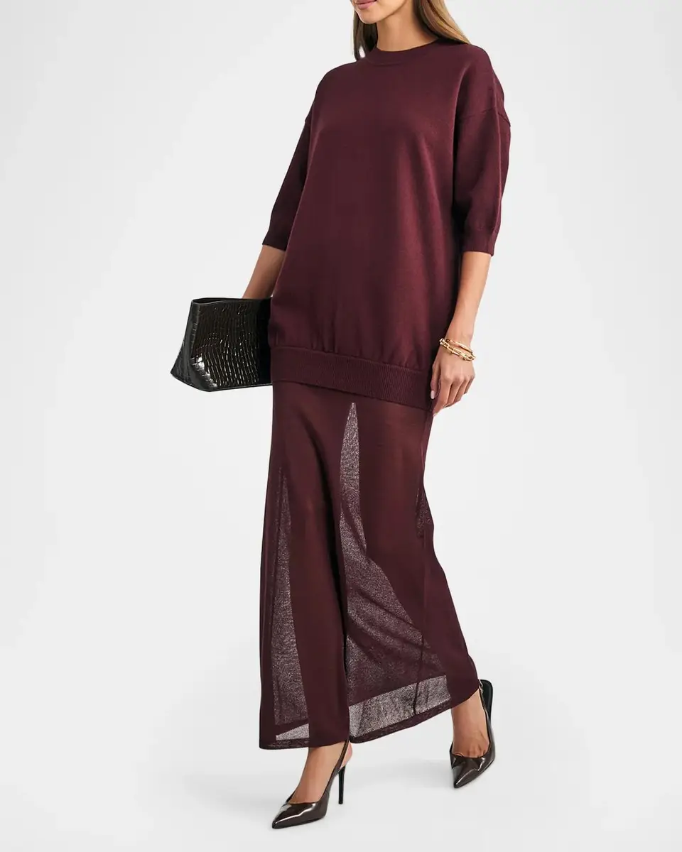 SEROYA Arwen Knit Maxi Dress | Thumbnail 2