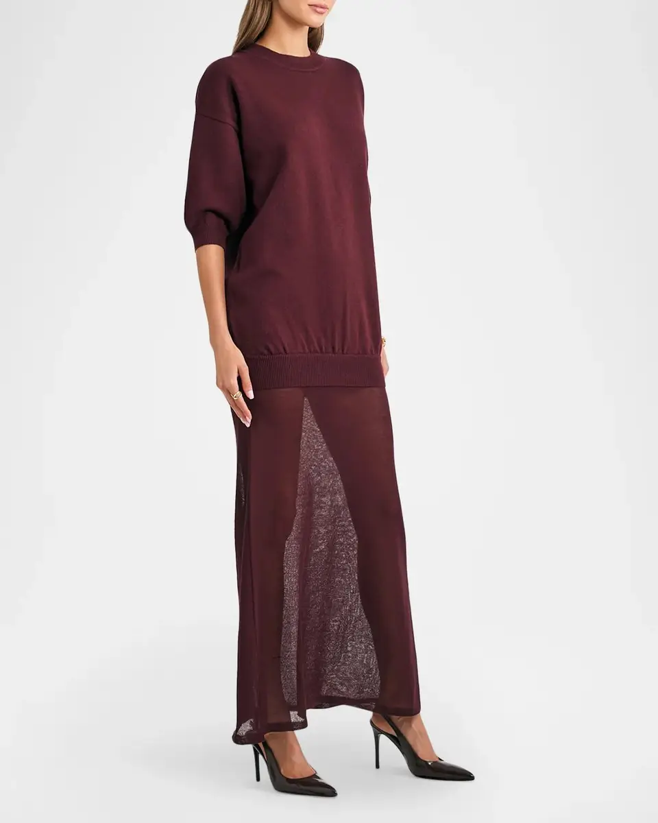 SEROYA Arwen Knit Maxi Dress | Thumbnail 6