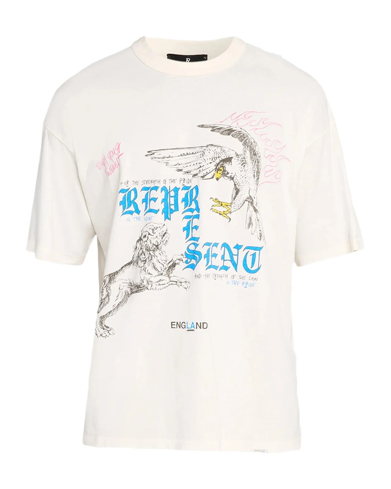 Represent Men's Enemy Cotton and Hemp Graphic T-Shirt